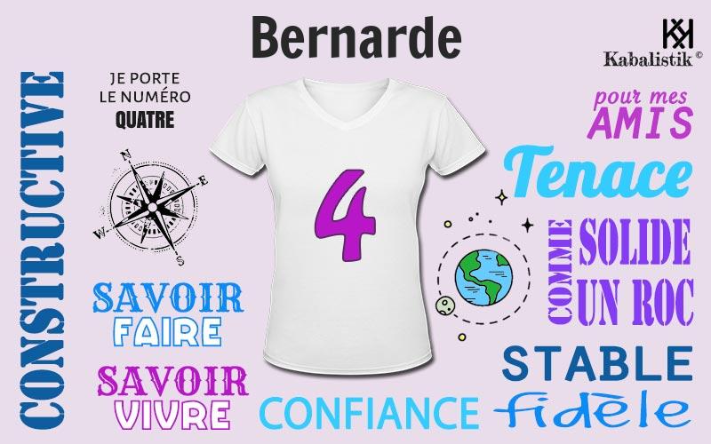 La signification numérologique du prénom Bernarde