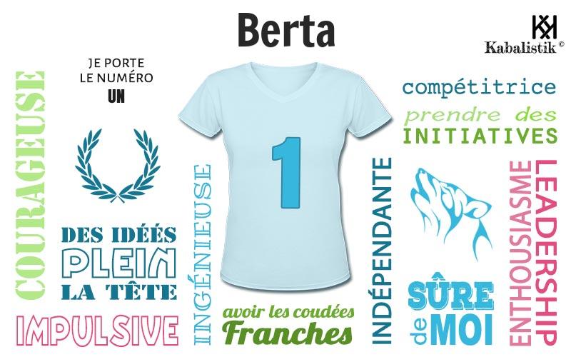 La signification numérologique du prénom Berta