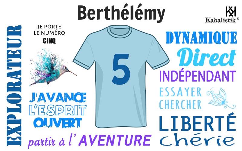 La signification numérologique du prénom Berthélémy