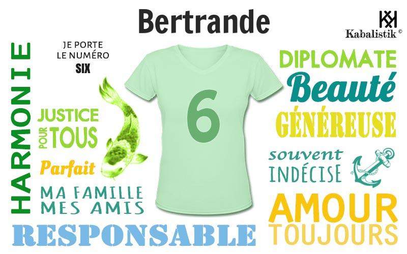 La signification numérologique du prénom Bertrande