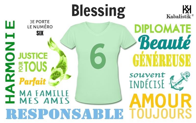 La signification numérologique du prénom Blessing