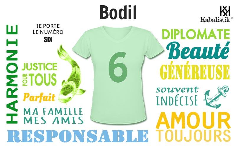 La signification numérologique du prénom Bodil