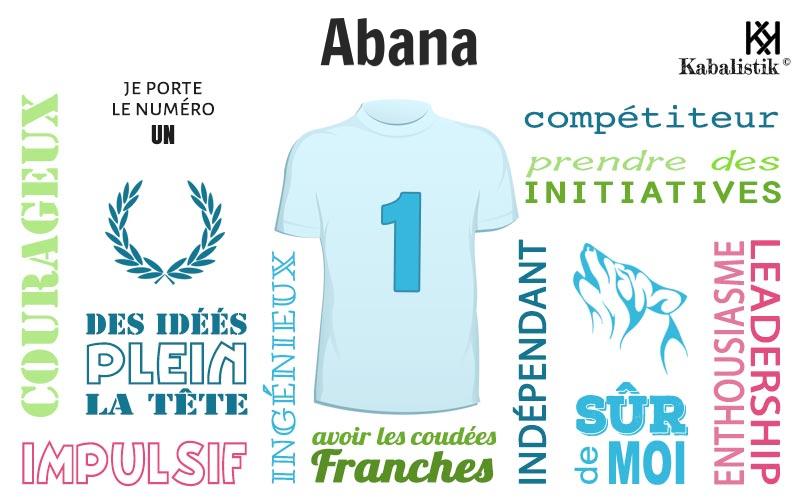 La signification numérologique du prénom Abana