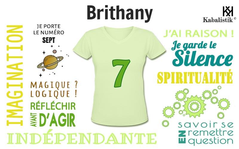 La signification numérologique du prénom Brithany