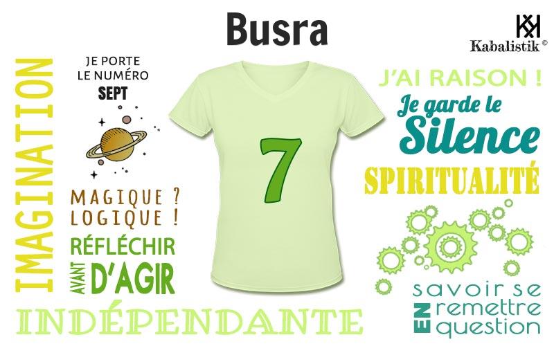 La signification numérologique du prénom Busra