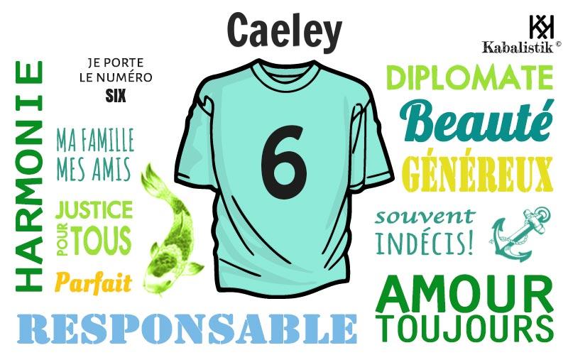La signification numérologique du prénom Caeley