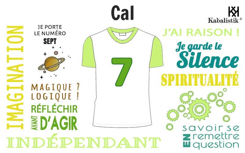 La signification numérologique du prénom Cal