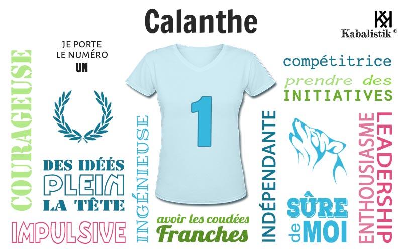 La signification numérologique du prénom Calanthe