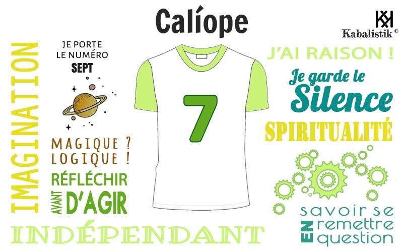 La signification numérologique du prénom Calíope