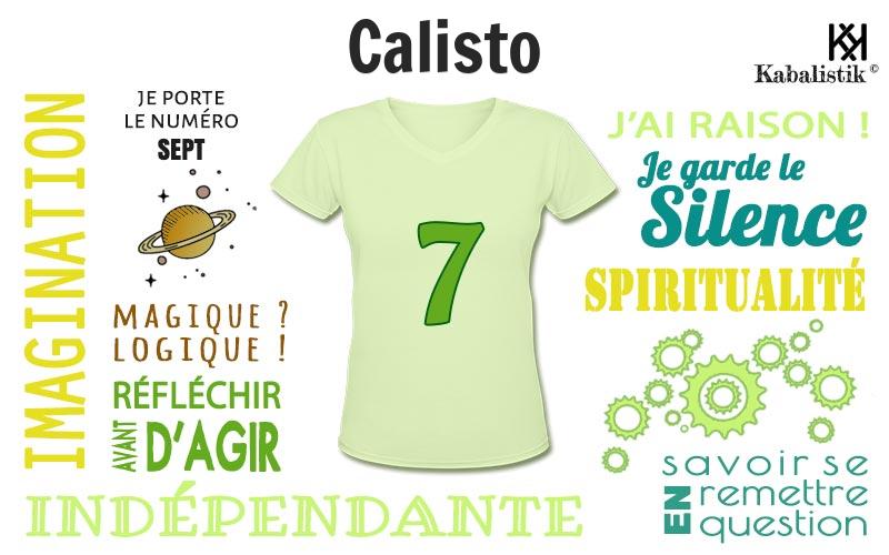 La signification numérologique du prénom Calisto