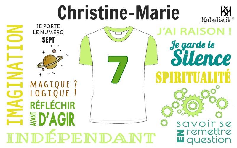 La signification numérologique du prénom Christine-marie