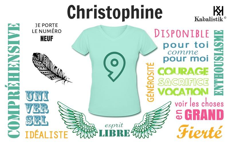 La signification numérologique du prénom Christophine